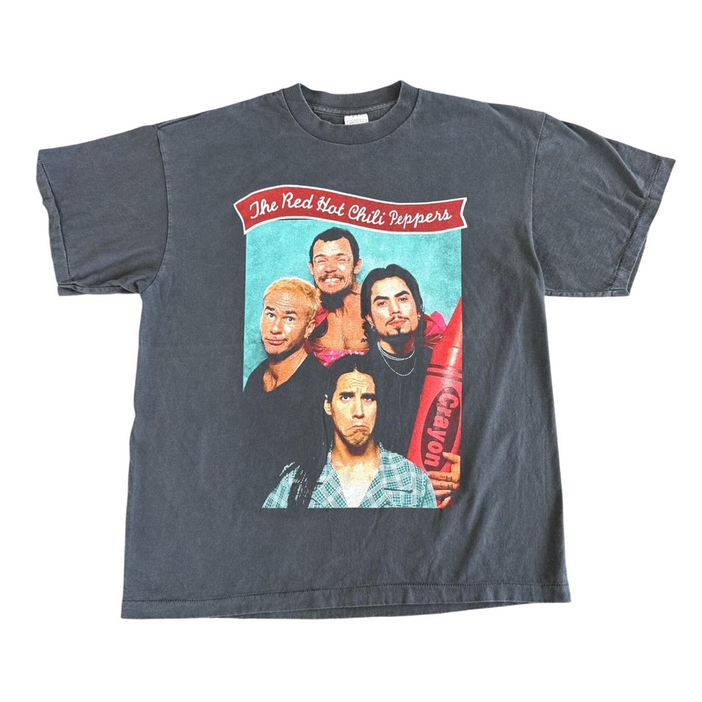 Vintage Red Hot Chili Peppers One Hot Tour Shirt Mens Size XL Black REPRINT